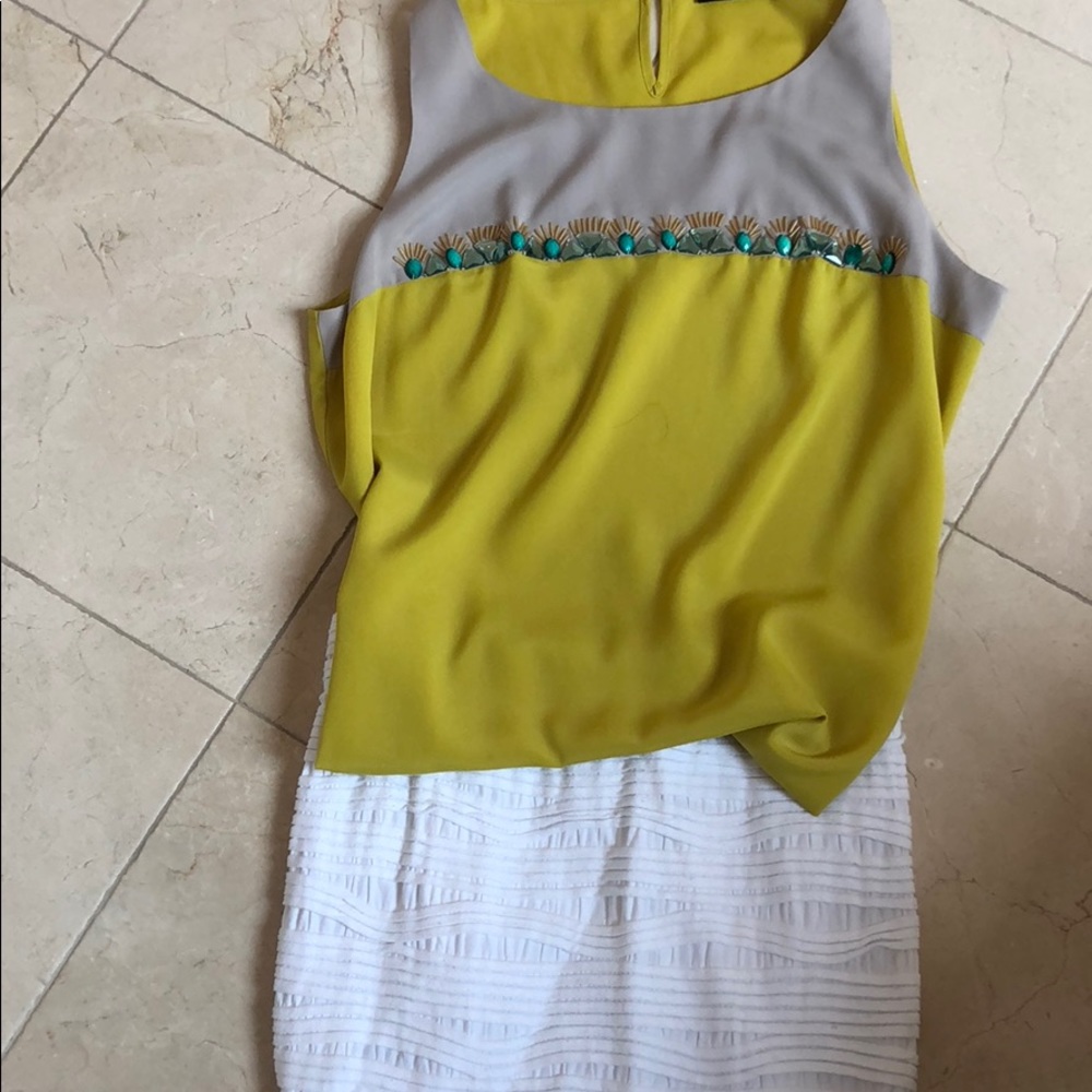 The Limited sleeveless blouse with beading